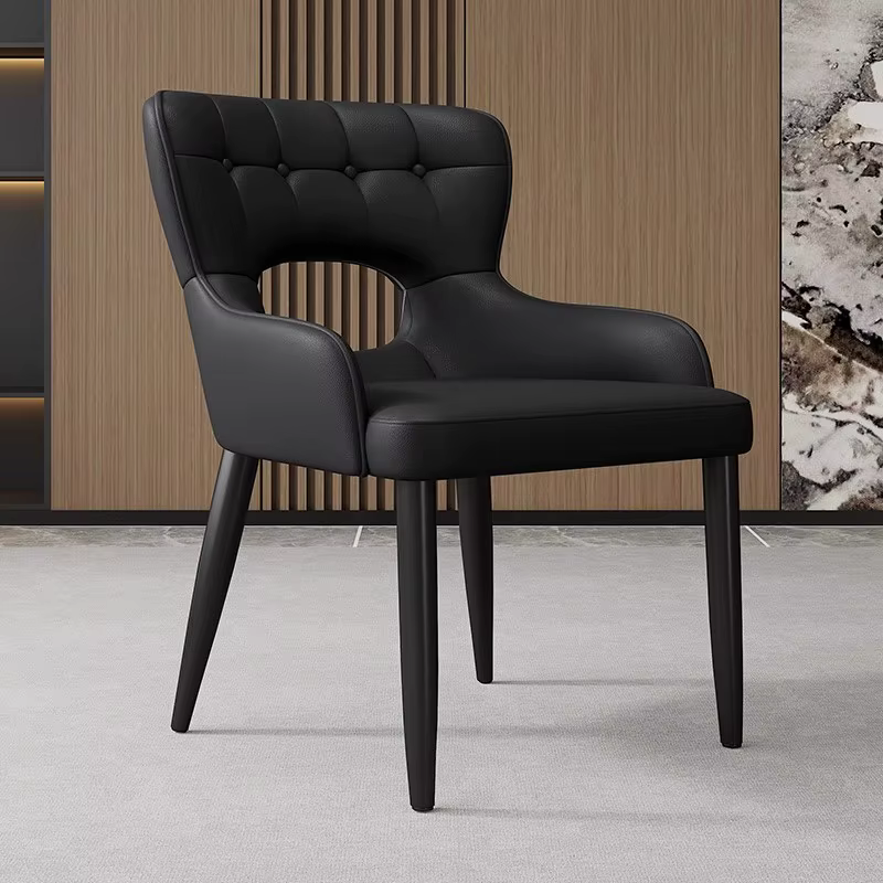 Ensemble de 2 Chaises de salle à manger classiques avec accoudoir, confortables, nordiques, pour bur