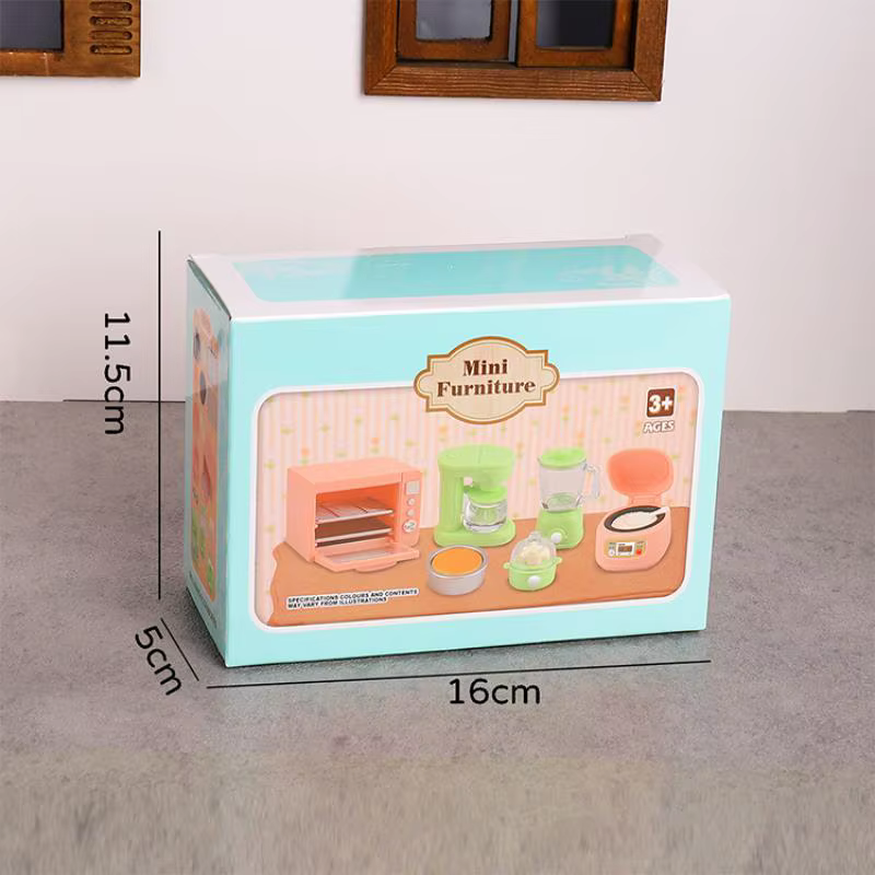 BBQ4 1 ensemble de pain miniature pour accessoires de poupée, nouveau modèle d'électrodomestique de 