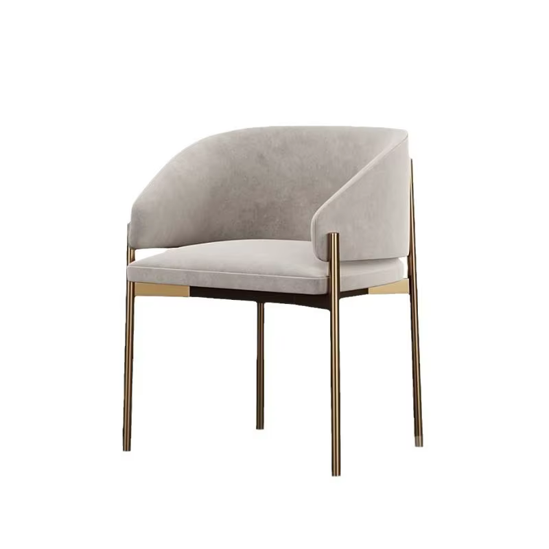 2 pièces meubles de Style italien tissu chaise de salle à manger de luxe chaise de Restaurant en vel