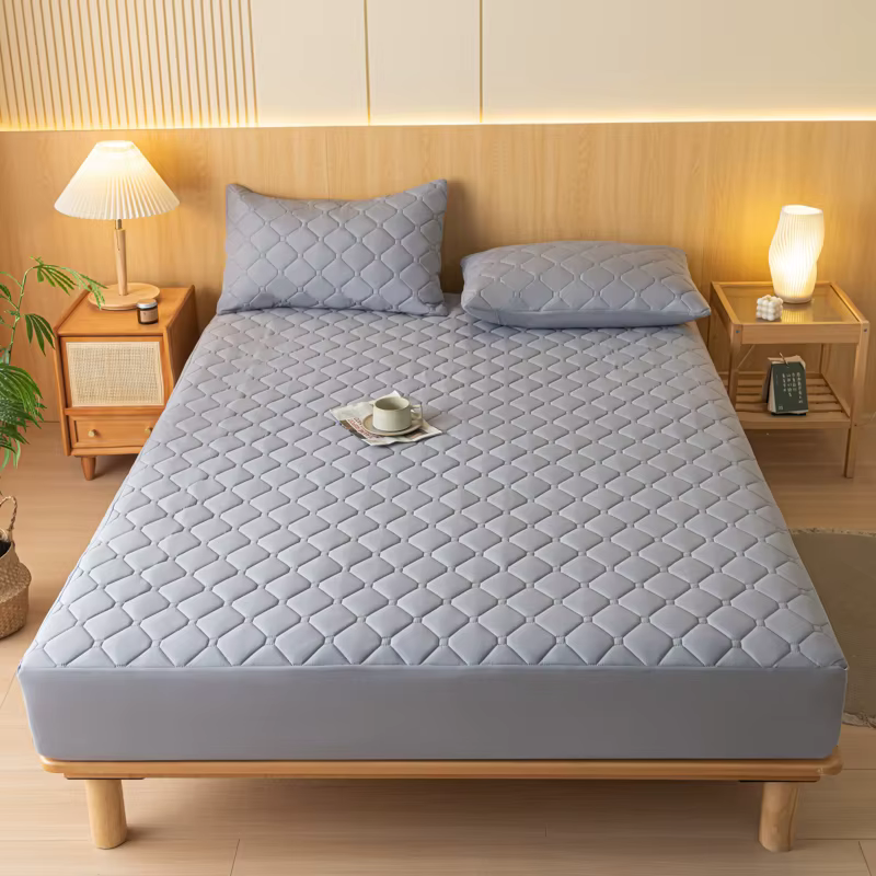 Protecteur de matelas épais et imperméable, drap-housse réglable et Durable, couvre-lit Anti-acarien