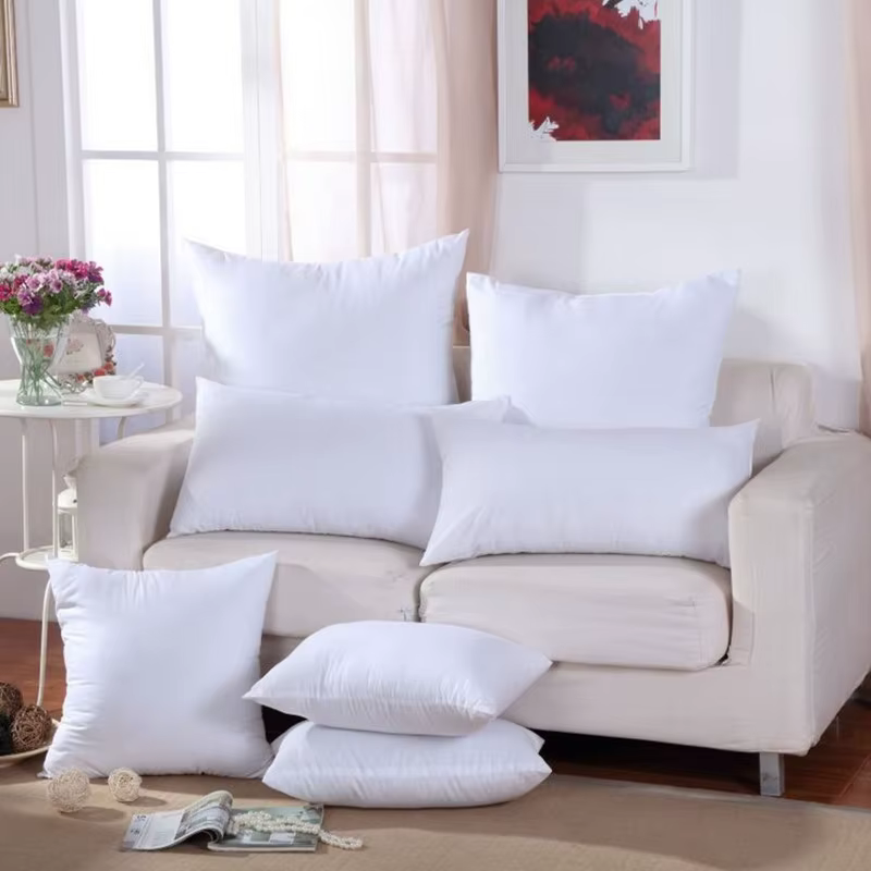 Noyau de coussin pur solide classique, oreiller de tête doux drôle, intérieur en coton PP, remplissa