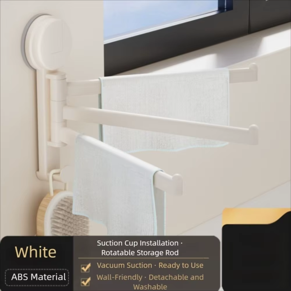 Pas besoin de percer une ventouse porte-serviettes rotatif porte-serviettes porte-serviettes multi-b