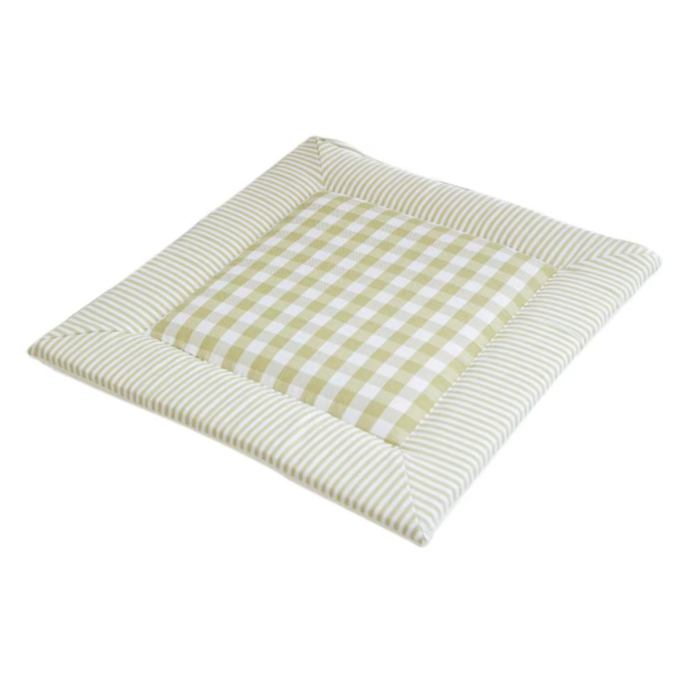 Coussin de chaise en éponge à carreaux de lin, coussin de siège doux pour la maison et le bureau, qu