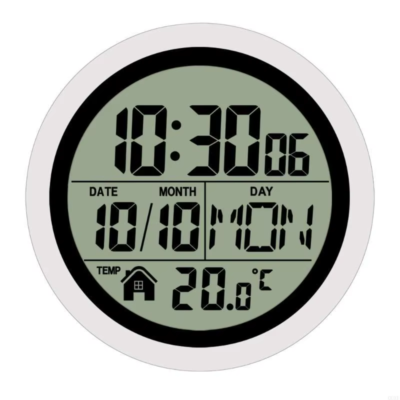 Horloge murale numérique salle bain, étanche, pour douche intérieure, avec ventouse, choix Flexible 