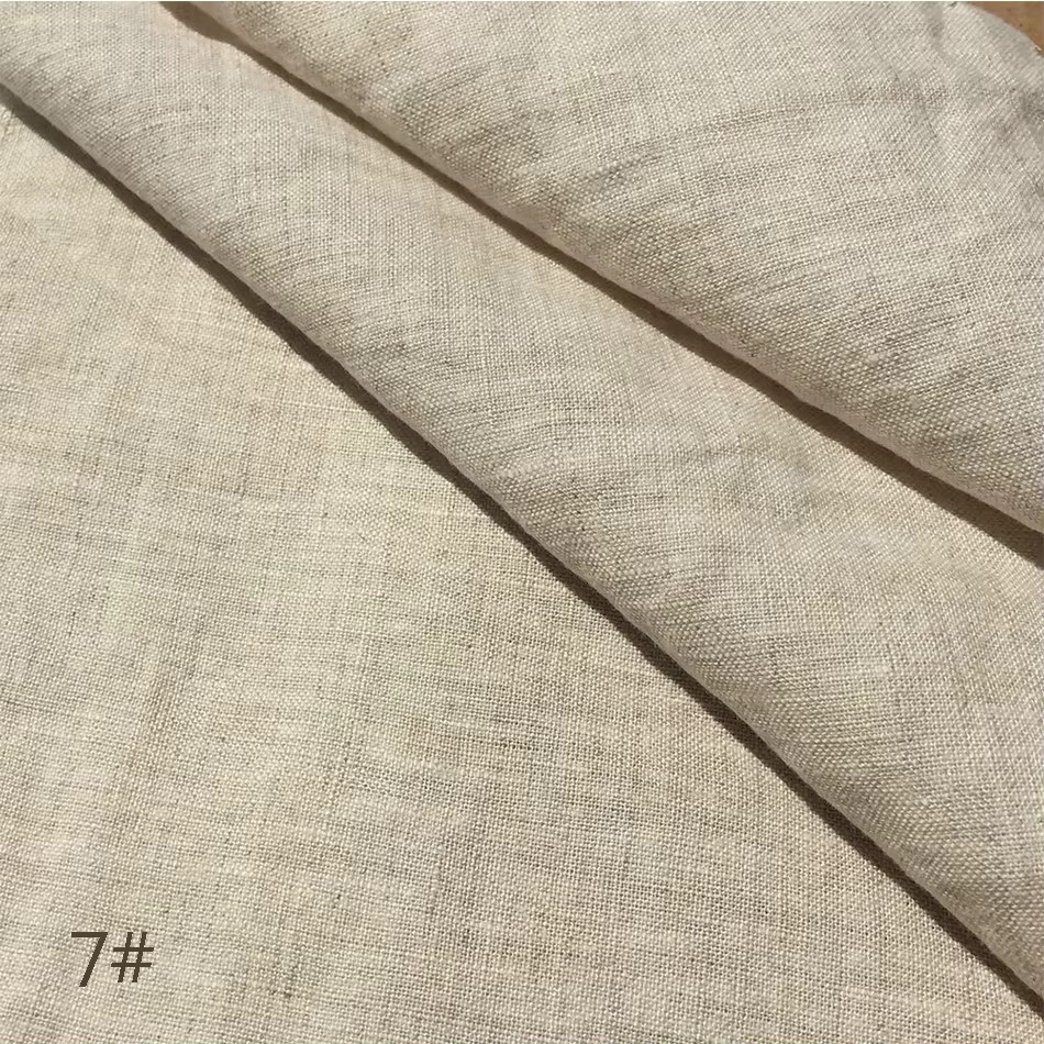 Nappe en pur lin 100%, couverture de table en tissu naturel, solide, pour la cuisine, la salle à man