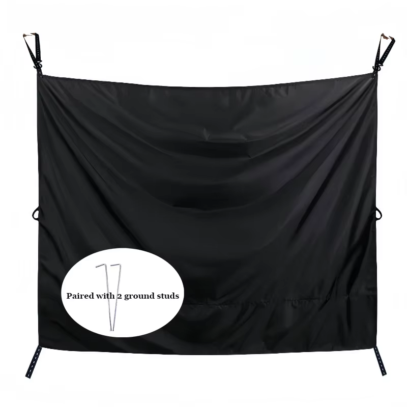 Rideaux d'intimité pour porte de camping-car, housse de rideau de douche extérieur en tissu pur, par