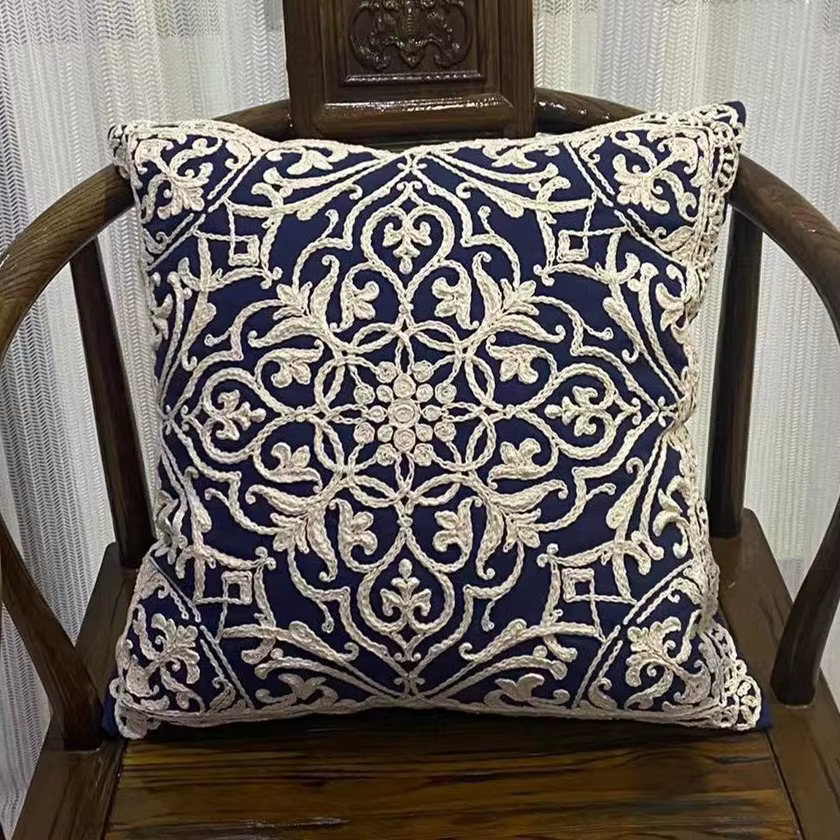 Housse de coussin élégante 40x40, imprimée en 2D, en peau de pêche, pour canapé, salon, décoration d