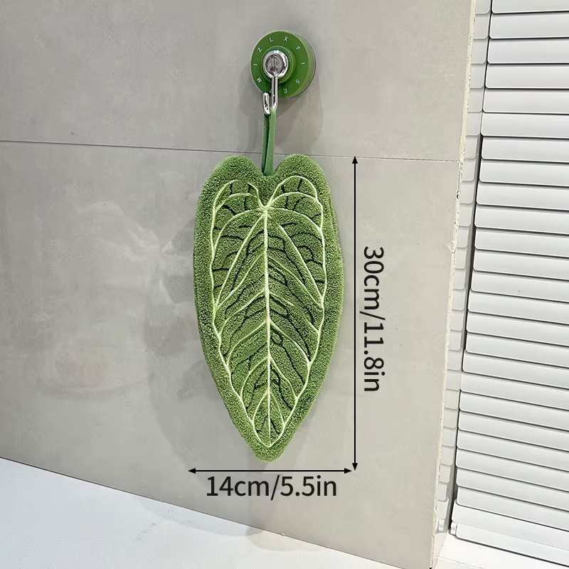 Serviette de cuisine en forme de feuilles de palmier et de bananier, douce, pour la cuisine, le lava