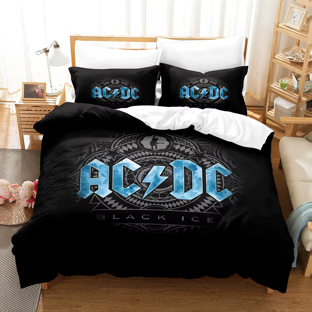 Rock Band – housse de couette et taie d'oreiller, ensemble de literie ACDC, décoration de chambre à 