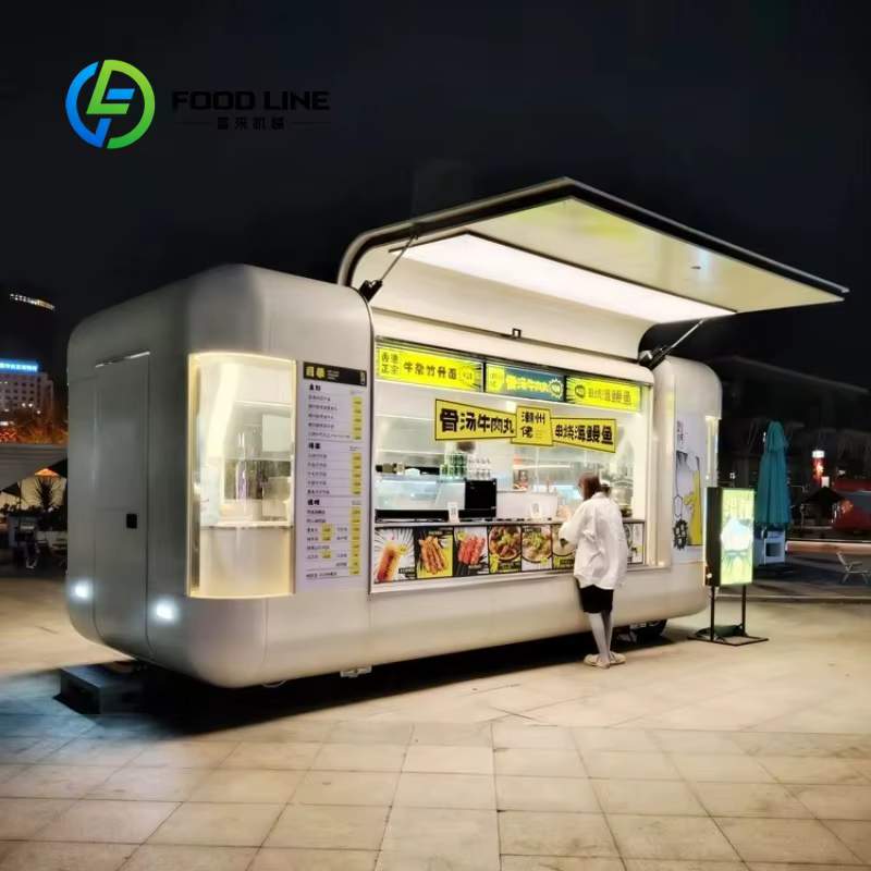 Van de cuisine Mobile personnalisée, flambant neuf, concessions de nouveau-né, remorque, Van de cuis