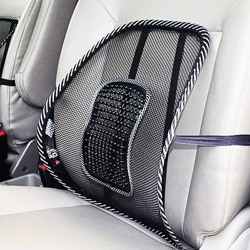 Coussin de dossier de siège auto en maille avec soutien lombaire et massage, pour la maison et le bu