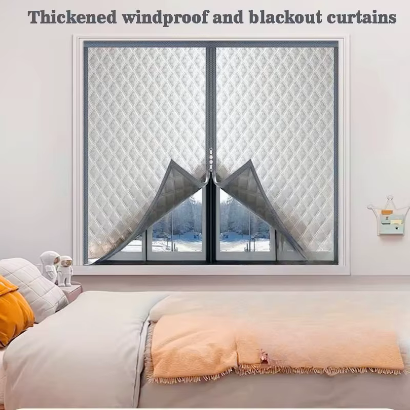 Rideaux thermiques pour temps froid - Isolants, occultants et rétenteurs de chaleur « Hiver/Été » Éc