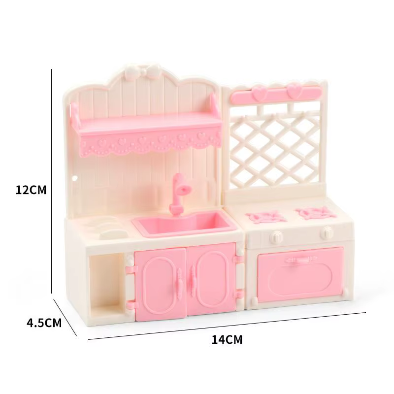 Simulation de maison de poupée, vitrines de cuisine, modèle de maison de poupée, meubles de cuisine 