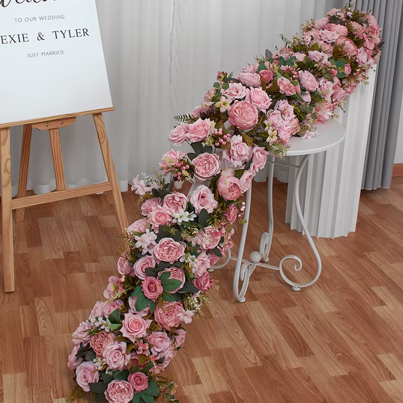 Mur de fond de mariage en rose artificielle de 2 m, décoration florale, arrangement floral, arche, v