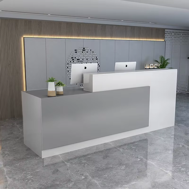 Comptoir de Bar de Salon moderne, comptoir de caisse de luxe, bureau de réception Simple, beauté pro