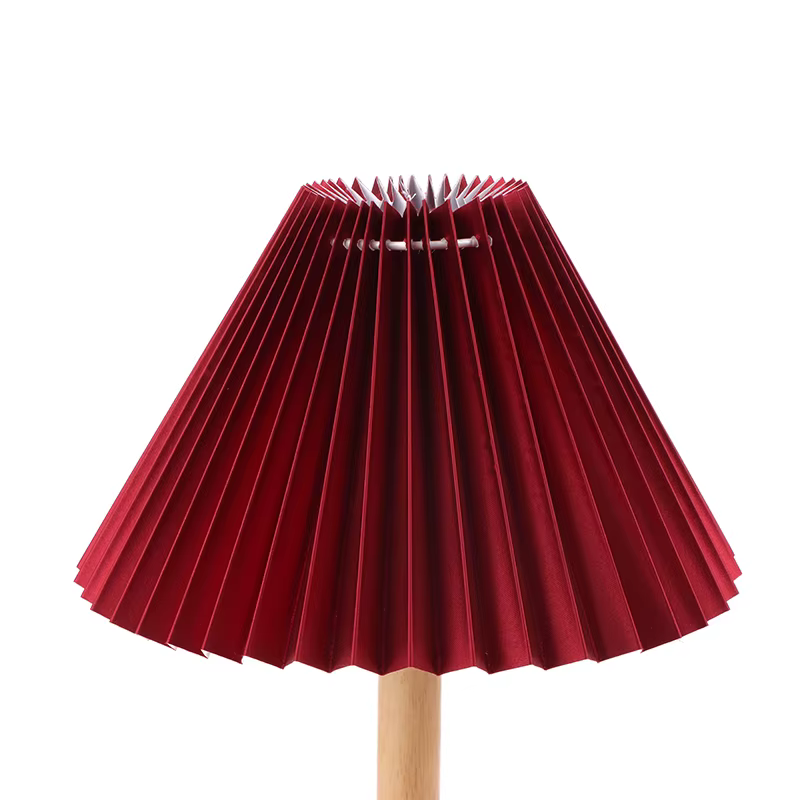 1 pièce - Abat-jour plissé en tissu pour décoration de plafond, moderne et lavable, housse de lampe 