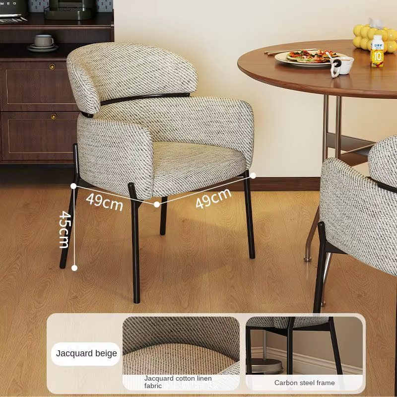 Chaise de salle à manger minimaliste italienne, légère, de luxe, rétro, pour maison, Restaurant, hôt