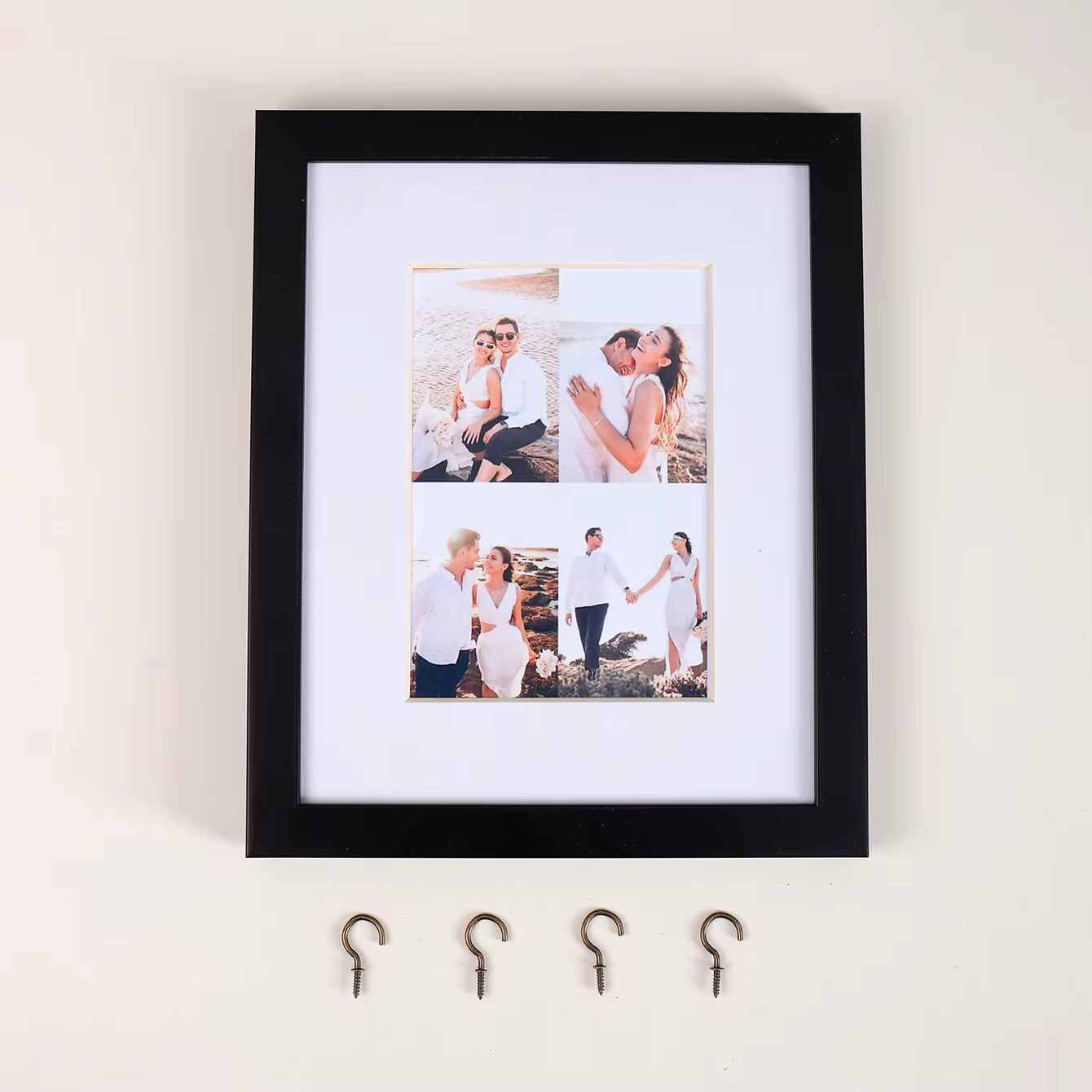 Cadre photo mural DIY avec crochet, pour photos de 8x10 pouces, installation facile, décoration inté