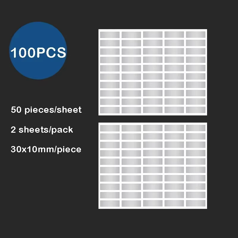 Étiquettes autocollantes imperméables pour pots de bouteilles de cuisine, 100 pièces, étiquettes adh