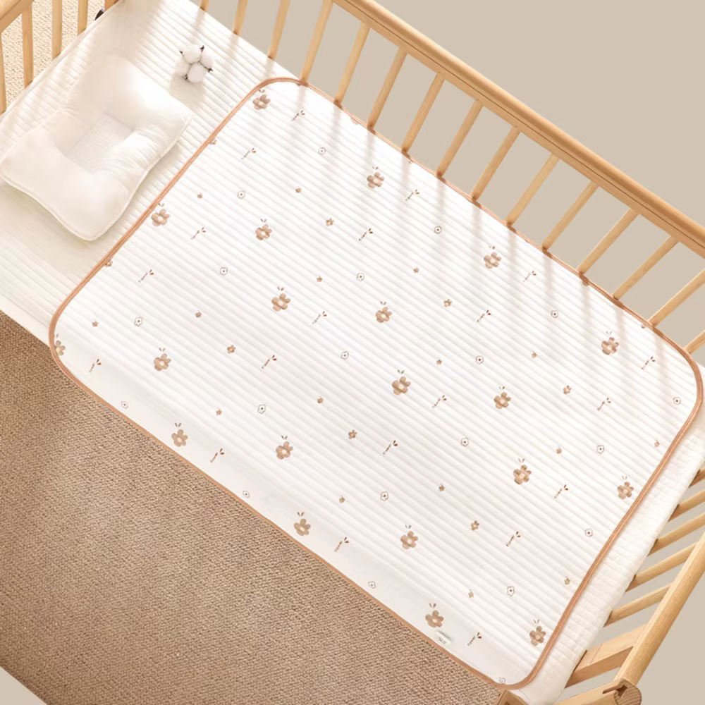 Tapis imperméable pour couches pour bébé, en pur coton, Table à langer pour tout-petits, couvertures