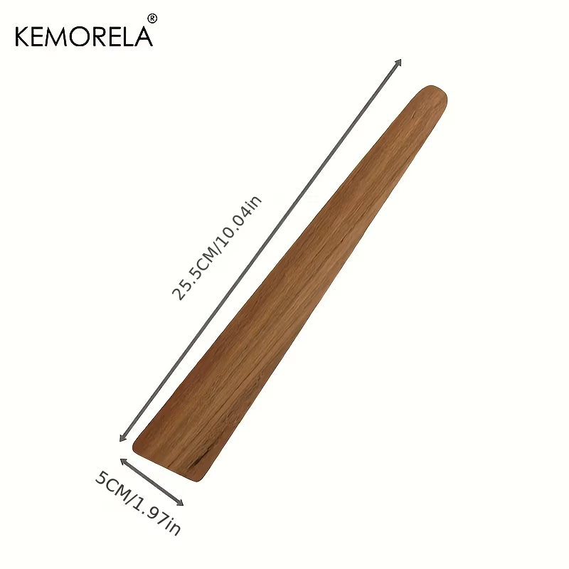Spatules de vaisselle en bois de teck, Gadgets de cuisine, spatule de cuisine triangulaire, ustensil