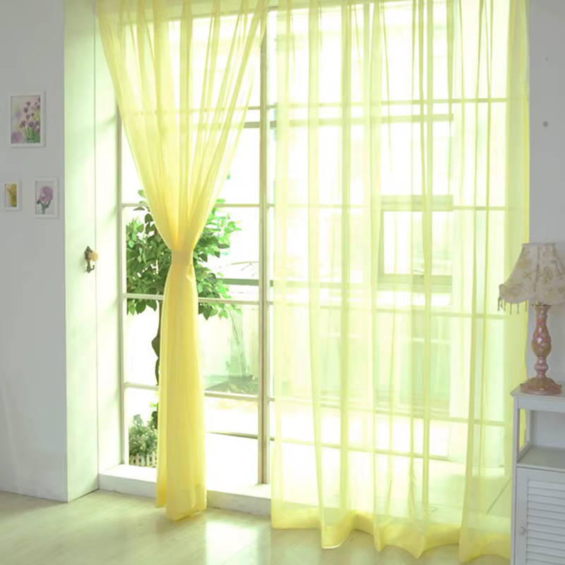 Rideau de poche en tulle pur arc-en-ciel, décor de mariage, chambre à coucher moderne, fenêtre, salo