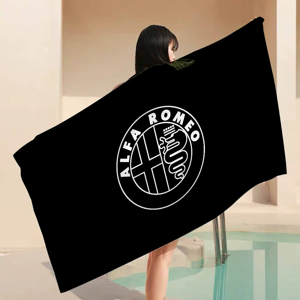 Serviette de bain en microfibre A-Alfa R-Romeo, douce, absorbant l'eau, respirante, pour filles et e