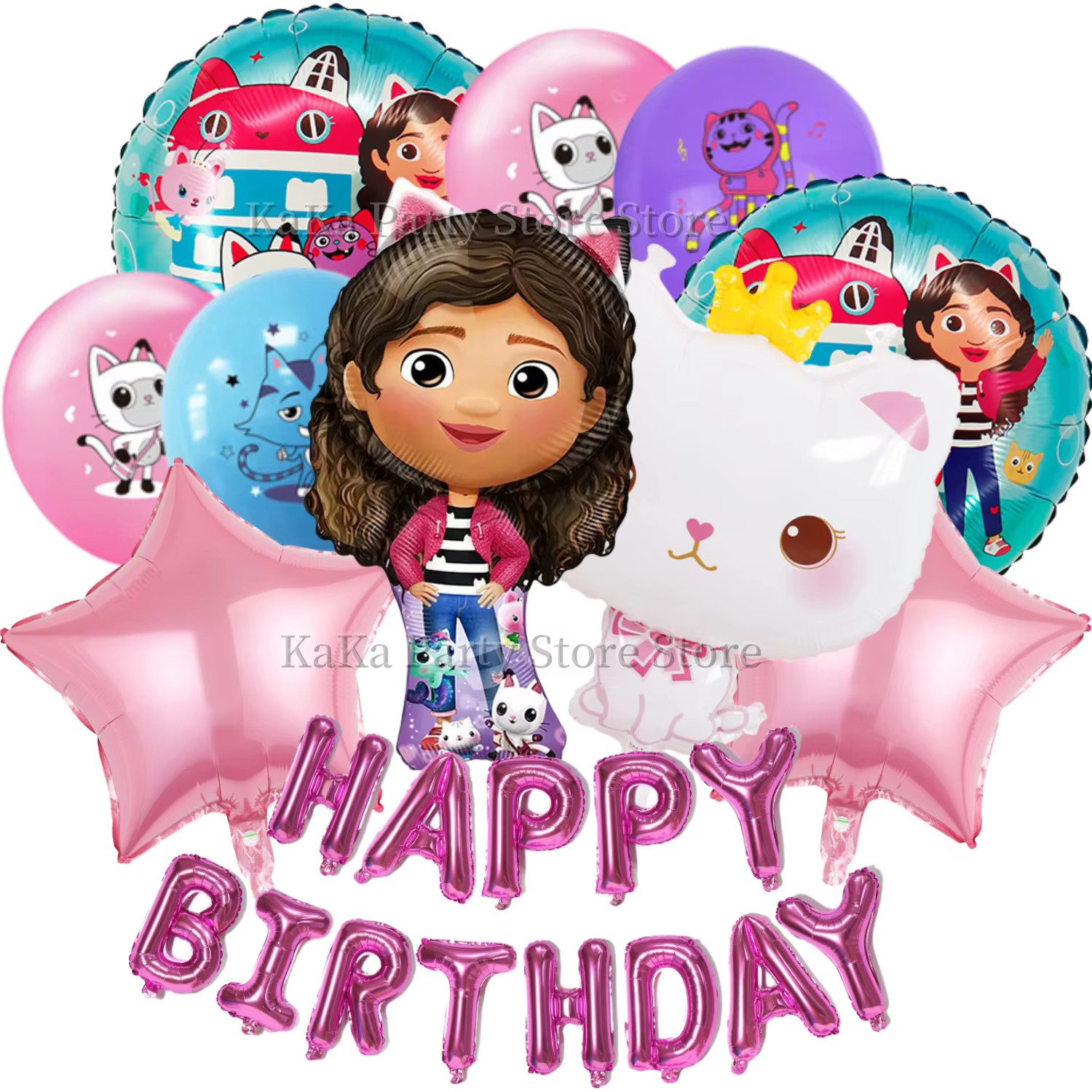 Kit de fête d'anniversaire Gabby, vaisselle jetable, nappe Gabby Cat, gobelets, assiettes, serviette