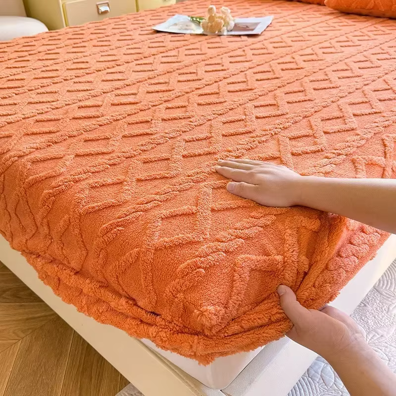 1 drap-housse en polaire flanelle pour canapé-lit, idéal pour l'hiver, en polaire corail moelleuse, 