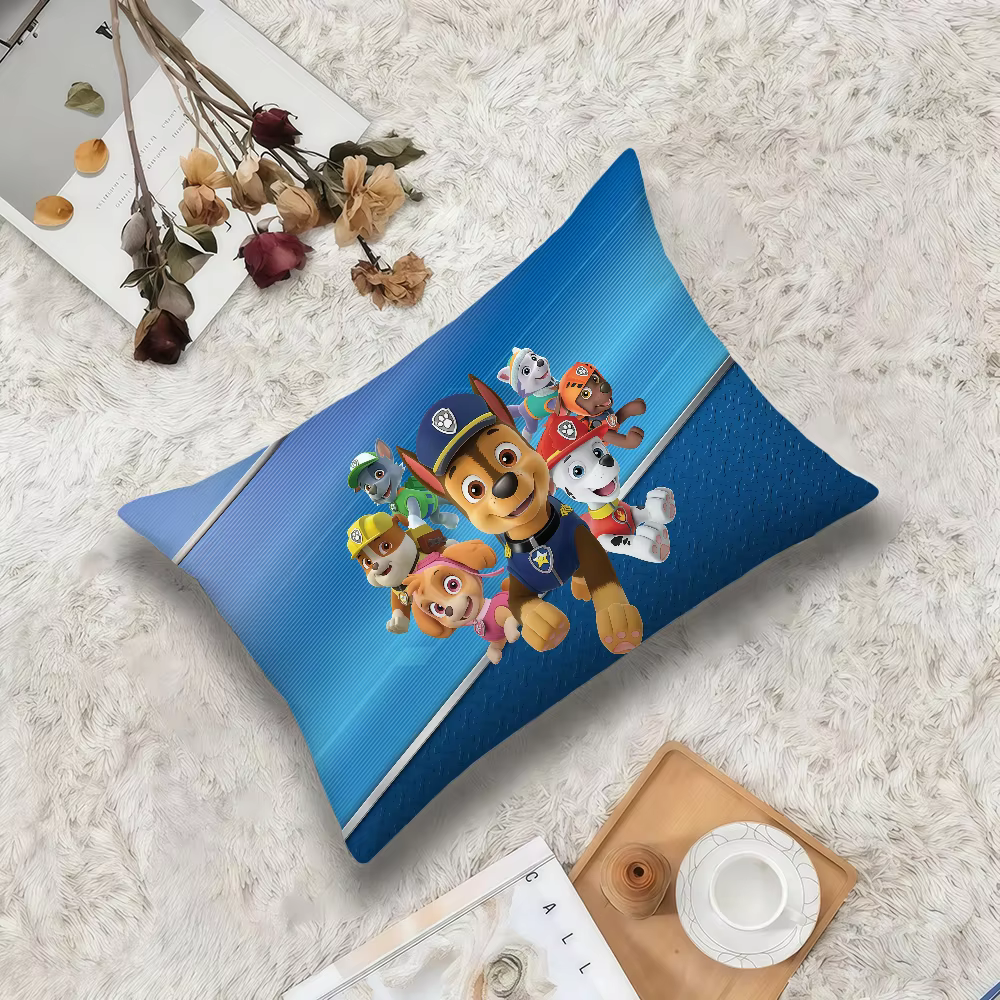 Housse de coussin rectangulaire P-PAW Patrol - Dessin animé - Produit phare - Confortable et chaude 