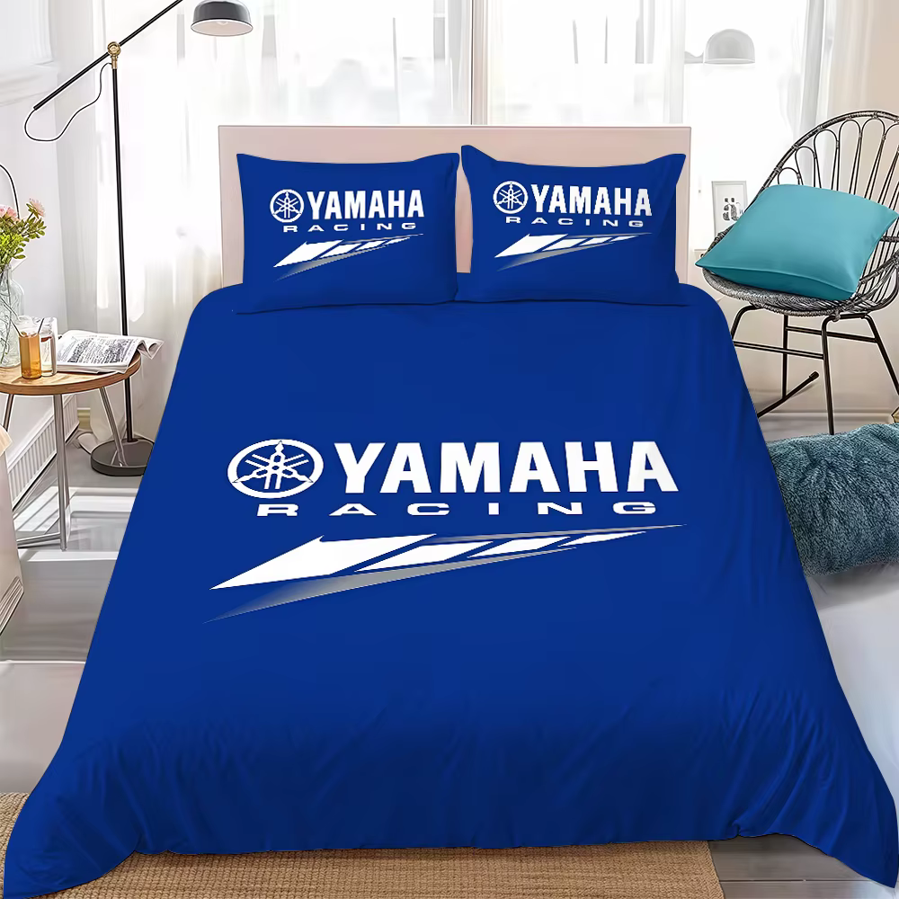 Parure de lit tendance Y-Yamaha-S, style maison, en coton doux, 3 pièces, pour dortoir étudiant, cad