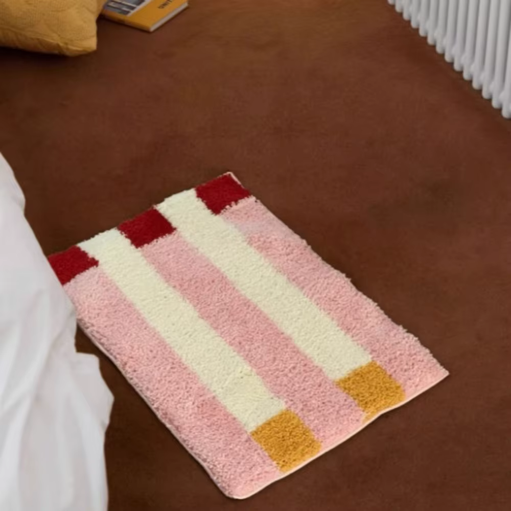 VIKAMA – tapis géométriques Vintage américain, couleur rose Beige, Design de choc, pour salon, chamb