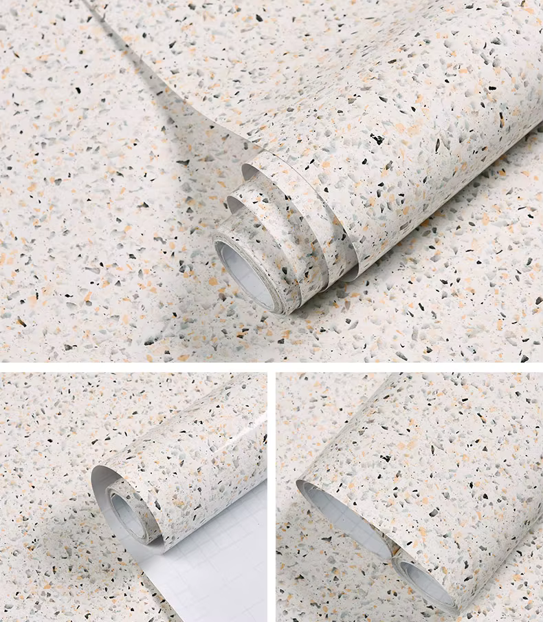 Autocollant de cuisine en PVC, papier peint auto-adhésif imperméable et résistant à l'huile, plaque 