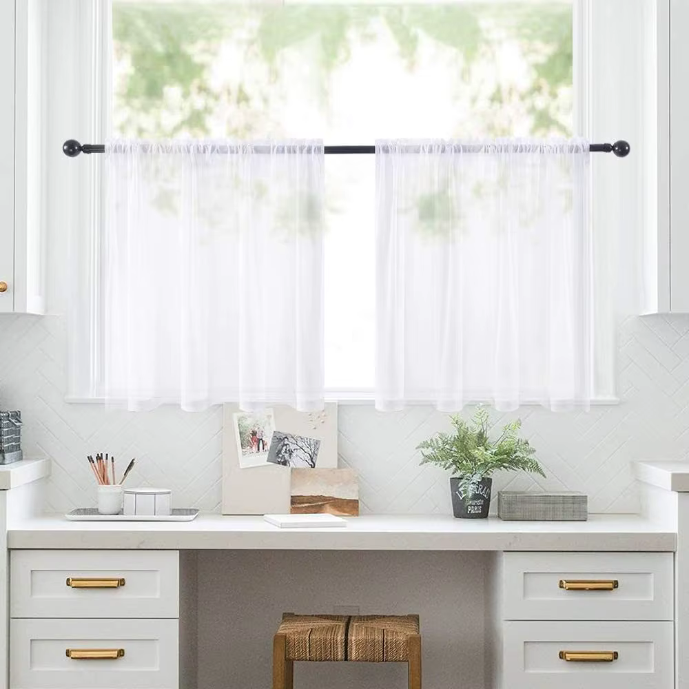 Rideau court moderne solide pour documents, pour salon, chambre à coucher, porte d'armoire, cantonni