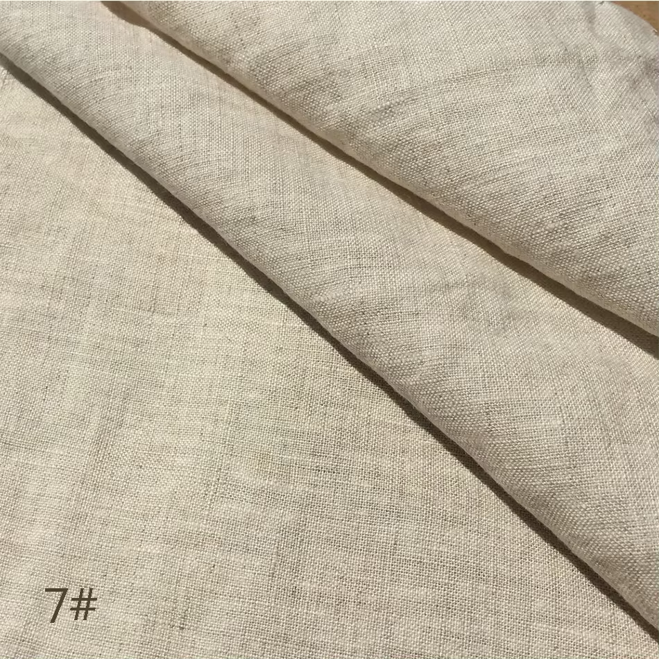 Nappe VIKAMA vert olive en lin texturé, imperméable et lavable, pour table à manger, décoration simp