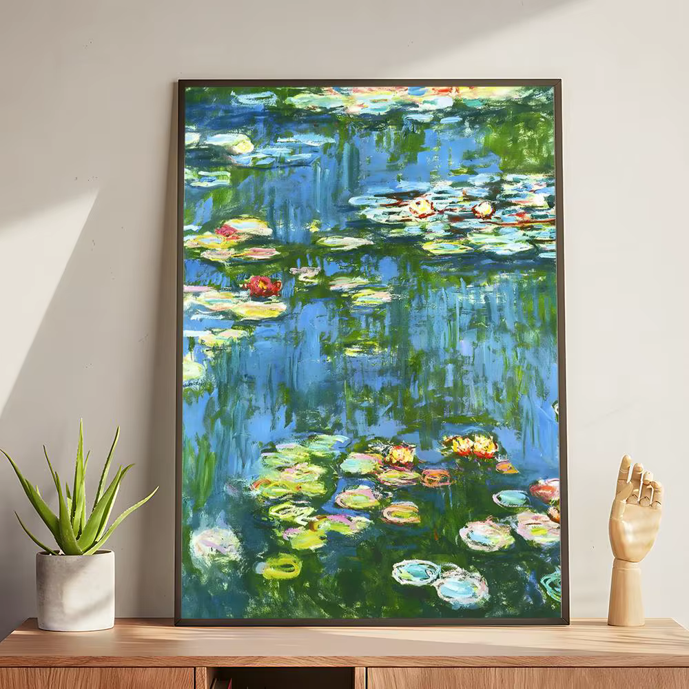 C-Claude m-monet affiche d'art autocollants muraux modernes et élégants pour la décoration intérieur