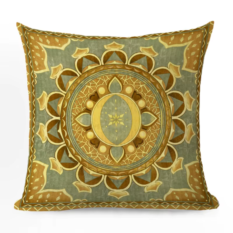 Juste de coussin lombaire en peluche verte, taie d'oreiller décorative courte, canapé de ferme d'int