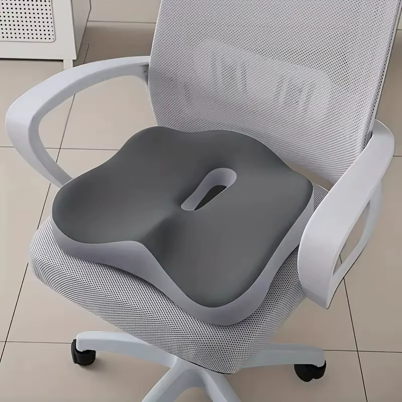 Coussin de siège ergonomique en mousse à mémoire de forme pour chaises de bureau et voitures - Souti