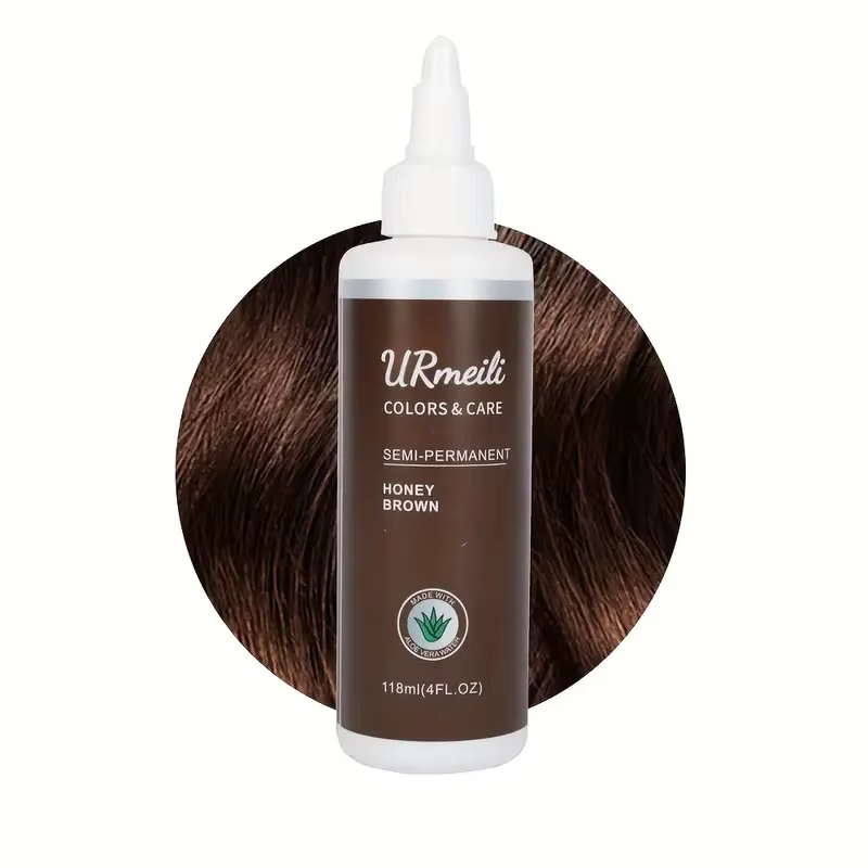 Crème de coloration naturelle pour cheveux, produit de teinture capillaire semi-permanente, pour Hal