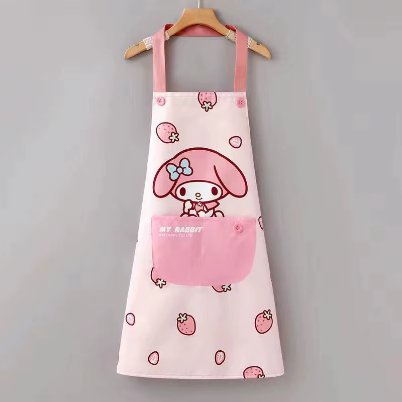 Tablier de cuisine Sanrio Hello Kitty Cinnamoroll, dessin animé mignon, imperméable, résistant à l'h