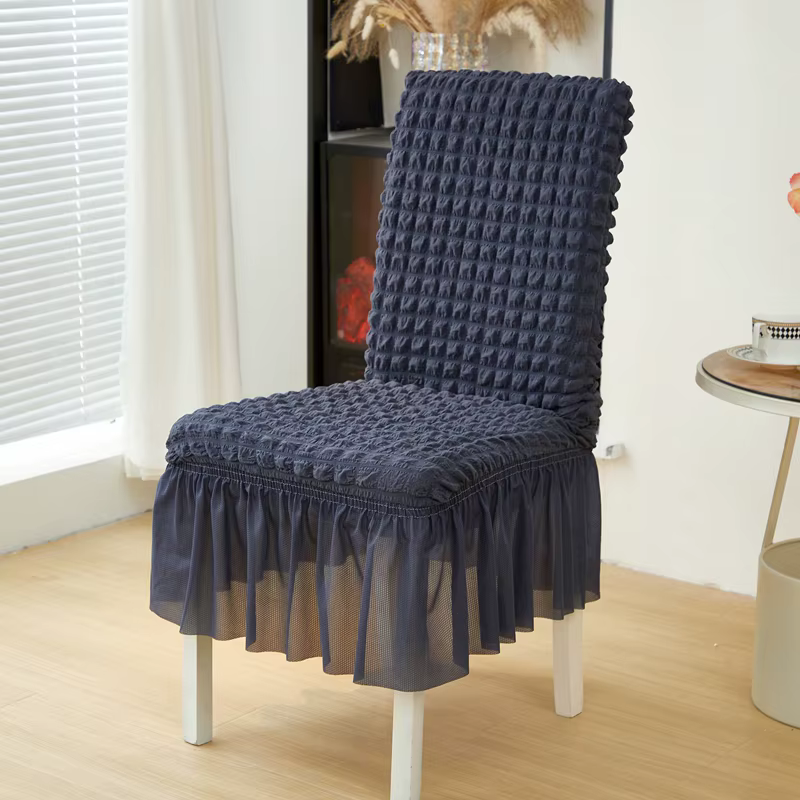 Housses de chaise en tissu jacquard épais et solide, housses de chaise extensibles pour salle à mang