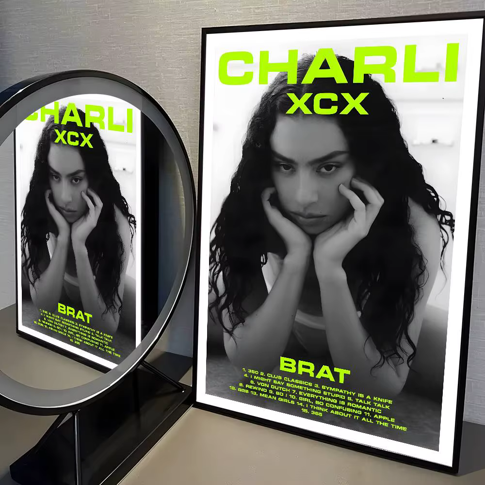 Affiche de chanteur de musique populaire c-charli XCX, haute qualité, dortoir, salon, décoration mur