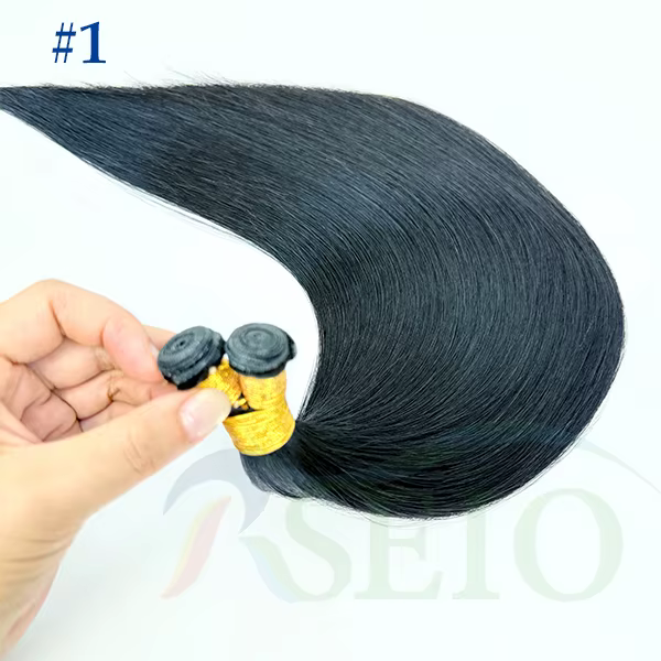 RSEIO Genius trames de cheveux humains paquets Remy Extensions de cheveux humains naturels 14 "-26" 