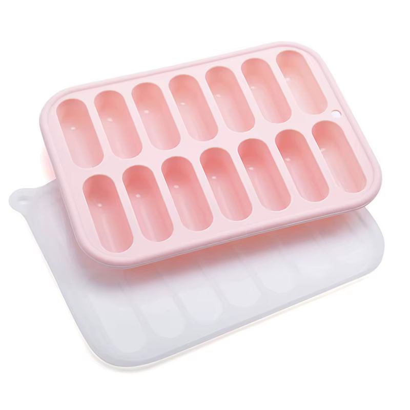 Moule à saucisses en Silicone, 14 grilles, bricolage, jambon, Hot Dog, avec couvercle, cuisine, ména