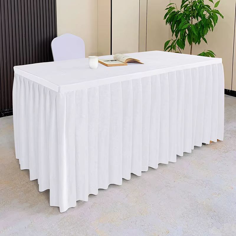 Nappe en velours épais pour mariage/banquet/restaurant, nappe rectangulaire blanche, couverture de T
