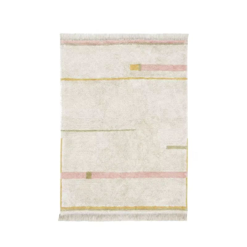 Tapis moelleux en peluche avec glands pour enfants, tapis de chambre bébé, polymère de pied, blanc, 
