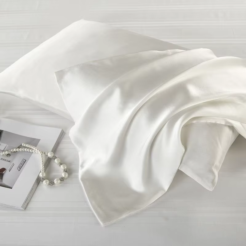 Taie d'oreiller en soie de mûrier naturelle, décorative de luxe 6A, housse de coussin décorative pou
