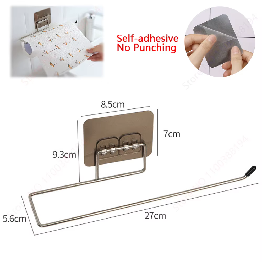 Accessoires de matériel de salle de bain adhésifs Porte-serviettes Distributeur de papier toilette P