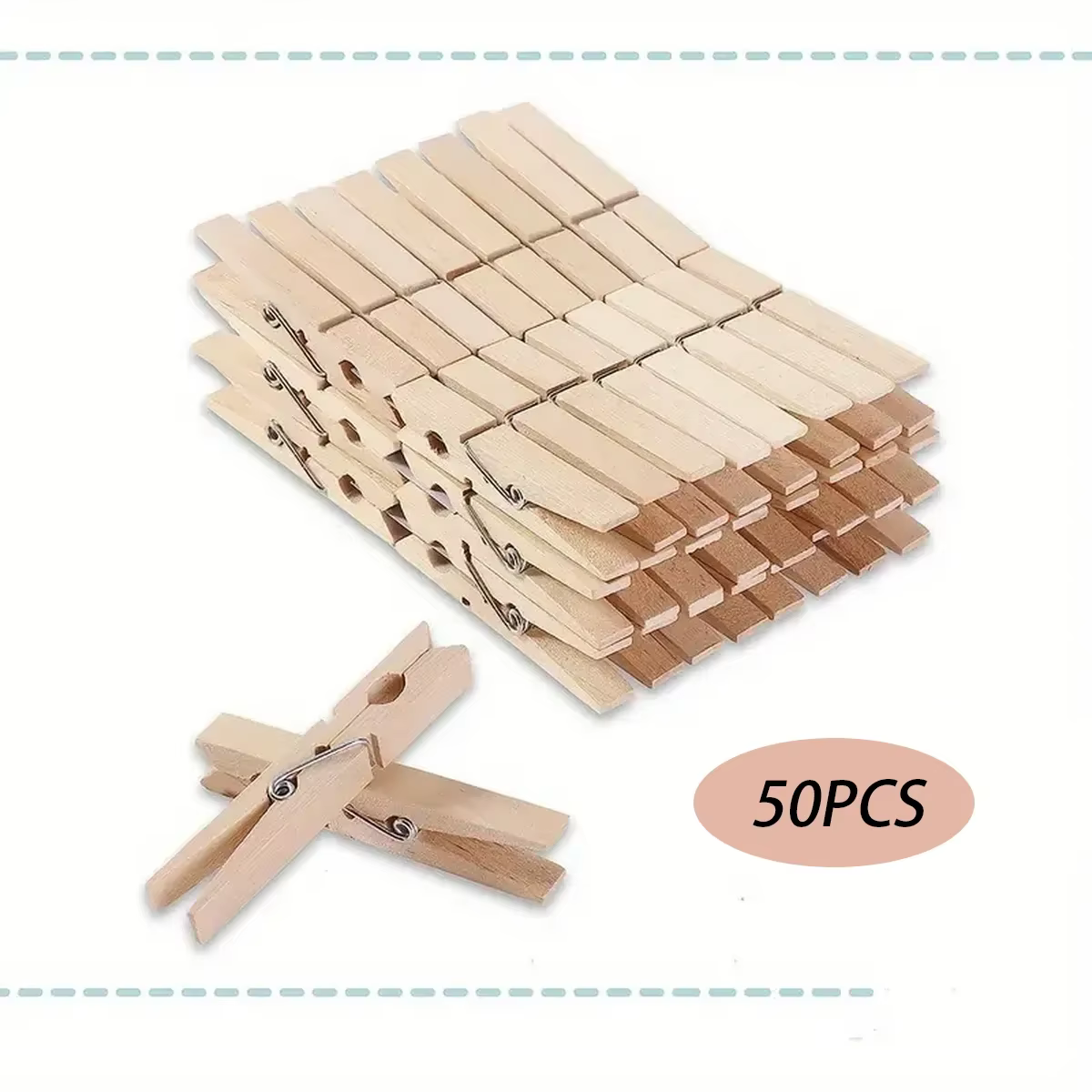 Grands pinces à linge en bois, pinces de séchage de vêtements en bois naturel, résistantes à la roui