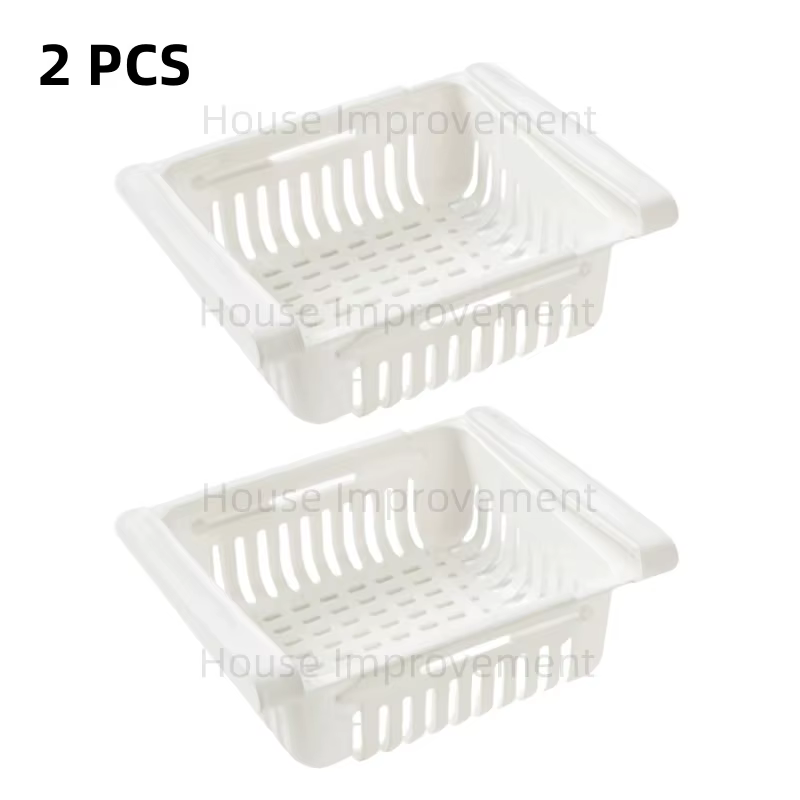 Boîte de rangement pour réfrigérateur de cuisine, tiroir coulissant pour réfrigérateur, organisateur